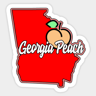 Georgia Peach Sticker